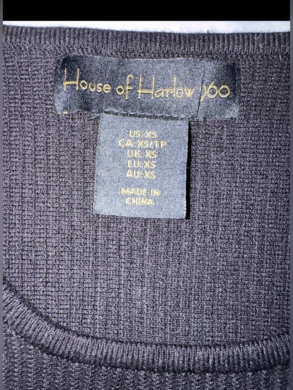 House of Harlow 1960 Ribbed 2PC Set Crop + Skirt - Picture 4 of 12
